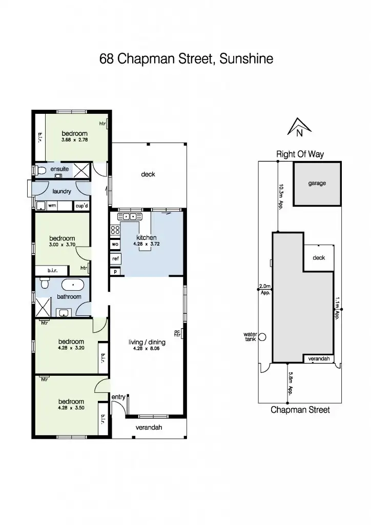 Floorplan of Homely house listing, 68 Chapman Street, Sunshine VIC 3020