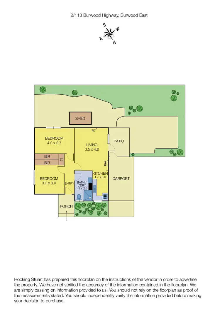 Floorplan of Homely unit listing, 2/113 Burwood Highway, Burwood East VIC 3151