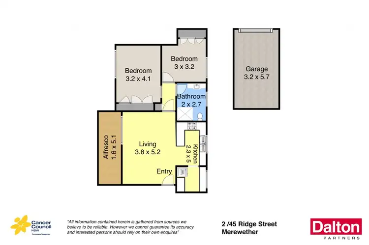 Floorplan of Homely unit listing, 2/45 Ridge Street, Merewether NSW 2291