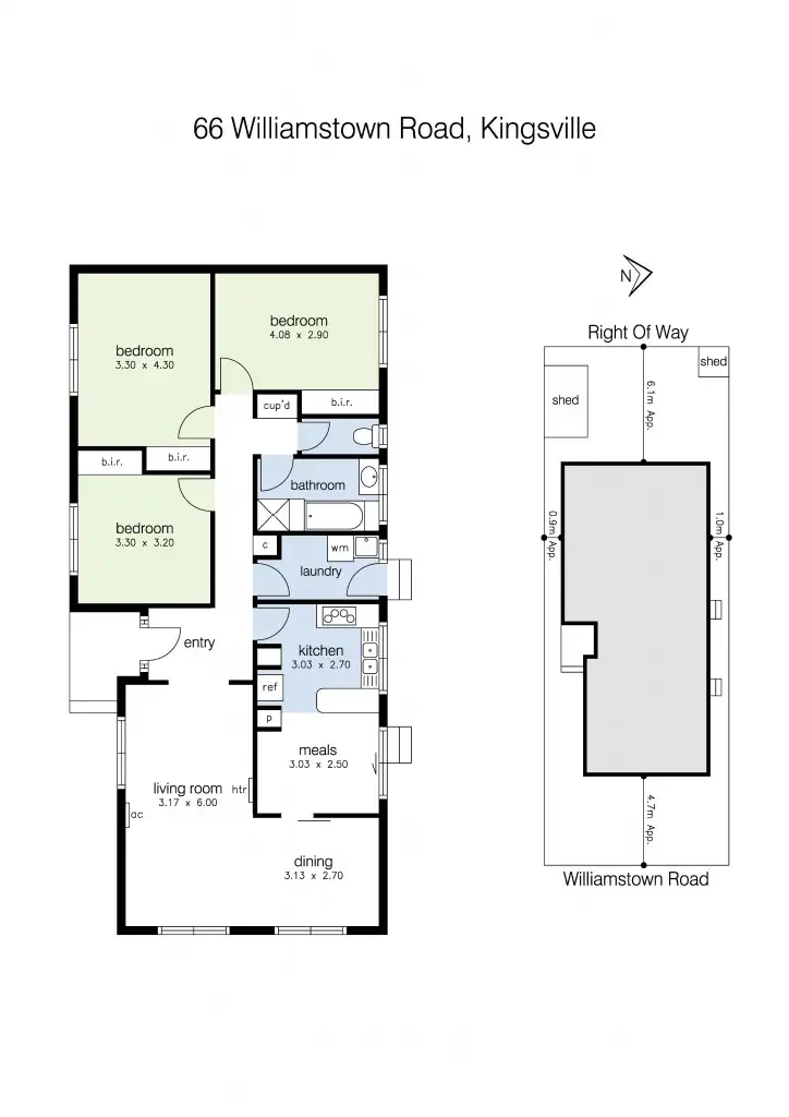 Floorplan of Homely house listing, 66 Williamstown Road, Kingsville VIC 3012