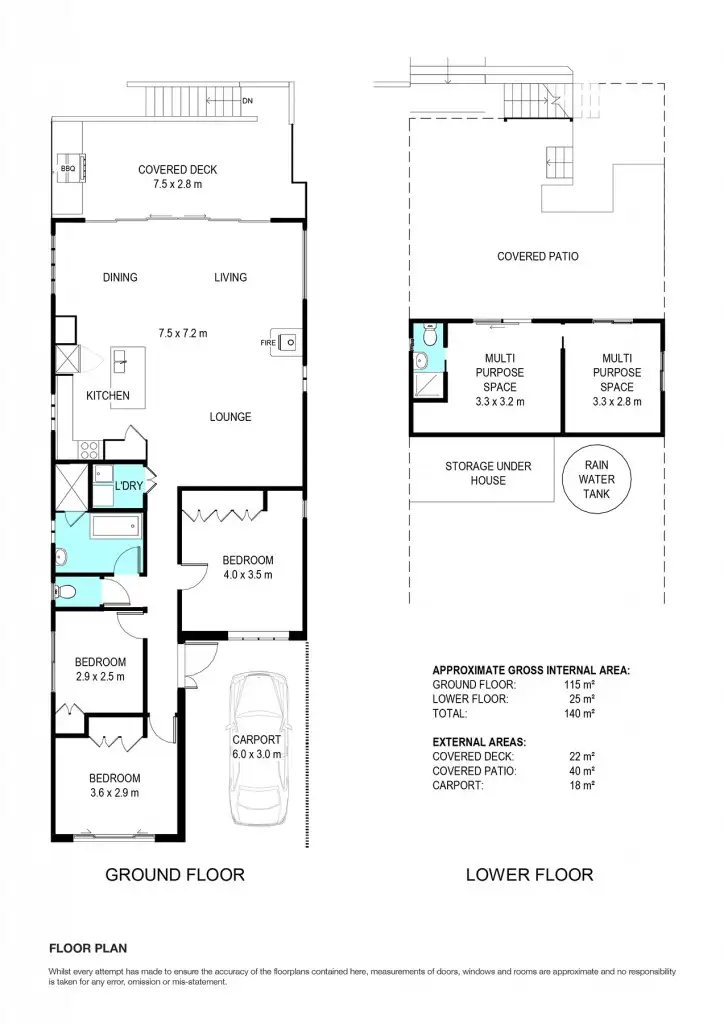 Floorplan of Homely house listing, 129 Grovely Tce, Mitchelton QLD 4053