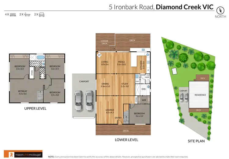 Floorplan of Homely house listing, 5 Ironbark Road, Diamond Creek VIC 3089