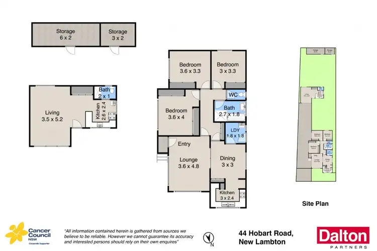 Floorplan of Homely house listing, 44 Hobart Road, New Lambton NSW 2305