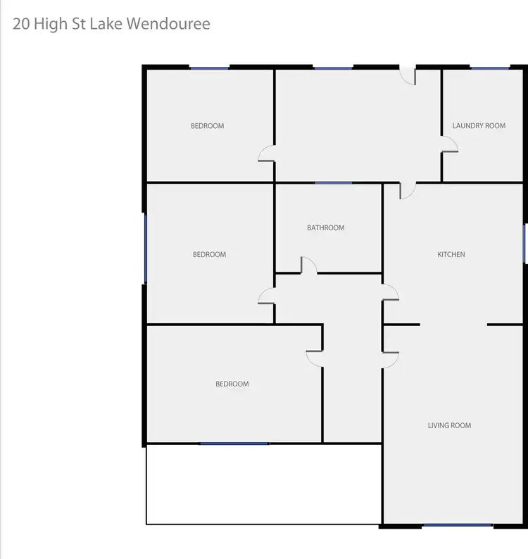 Floorplan of Homely house listing, 20 High Street, Lake Wendouree VIC 3350