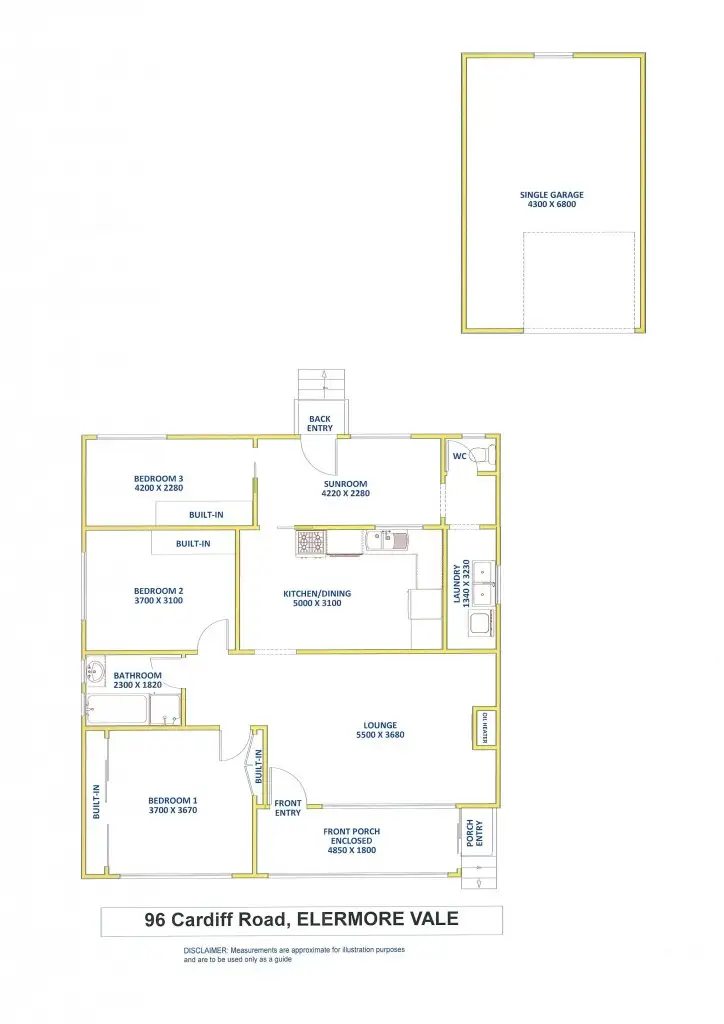 Floorplan of Homely house listing, 96 Cardiff Road, Elermore Vale NSW 2287
