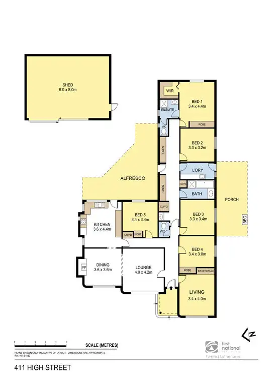 Floorplan of Homely house listing, 411 High Street, Golden Square VIC 3555