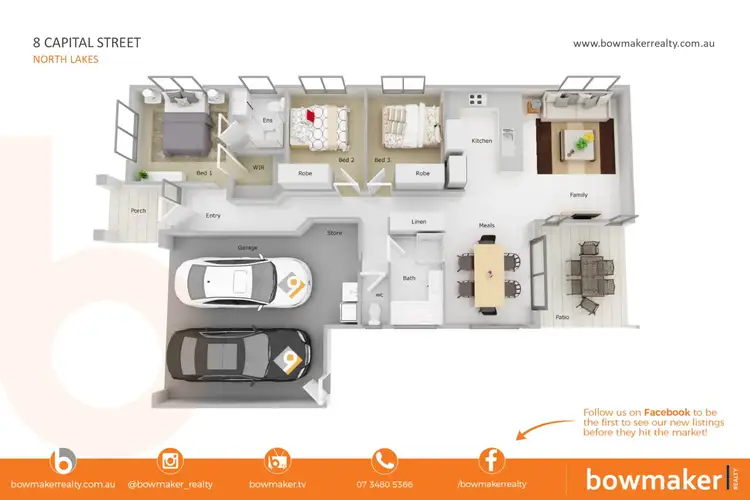 Floorplan of Homely house listing, 8 Capital Street, North Lakes QLD 4509