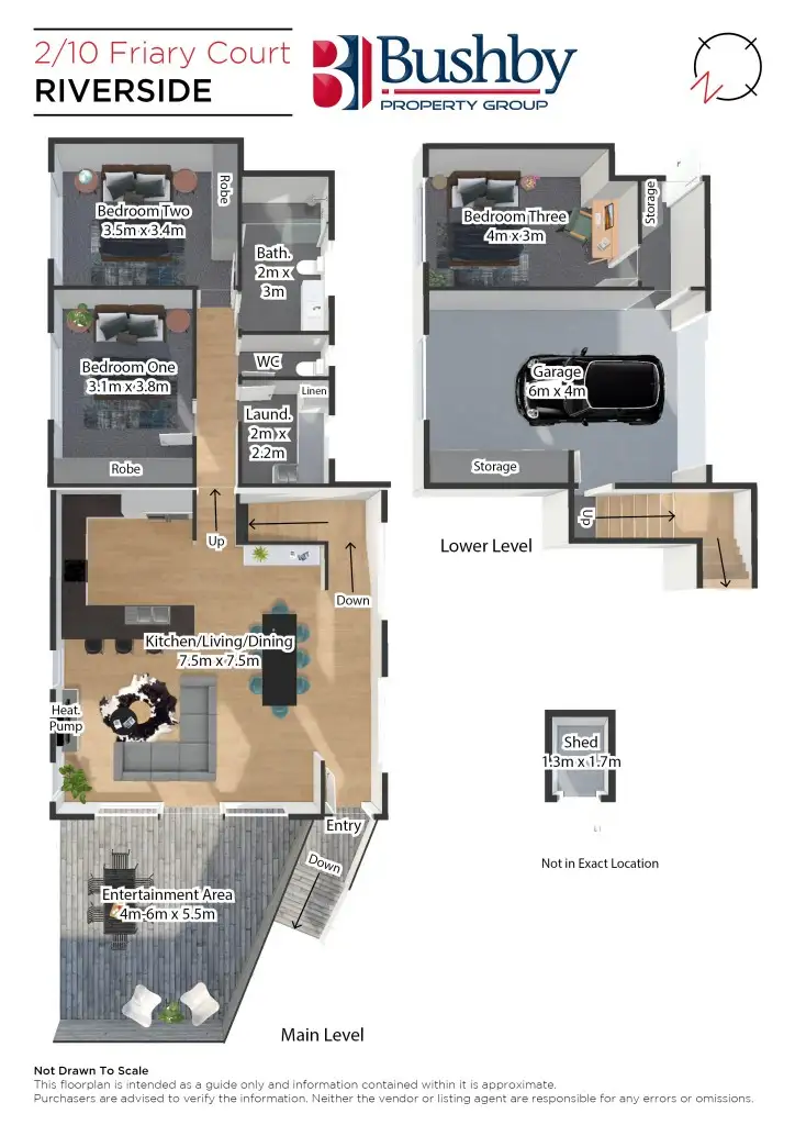 Floorplan of Homely townhouse listing, 2/10 Friary Court, Riverside TAS 7250