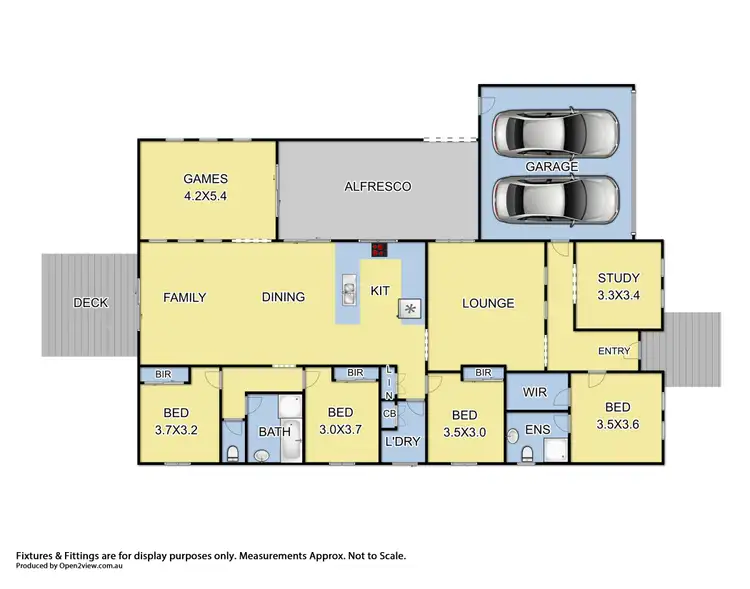 Floorplan of Homely house listing, 5 William Hovell Way, Yea VIC 3717