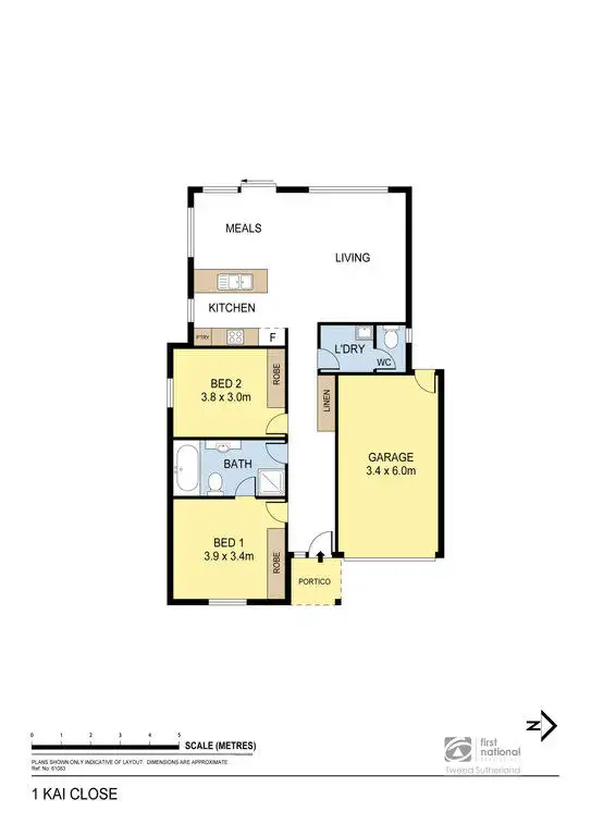 Floorplan of Homely house listing, 1 Kai Close, Epsom VIC 3551