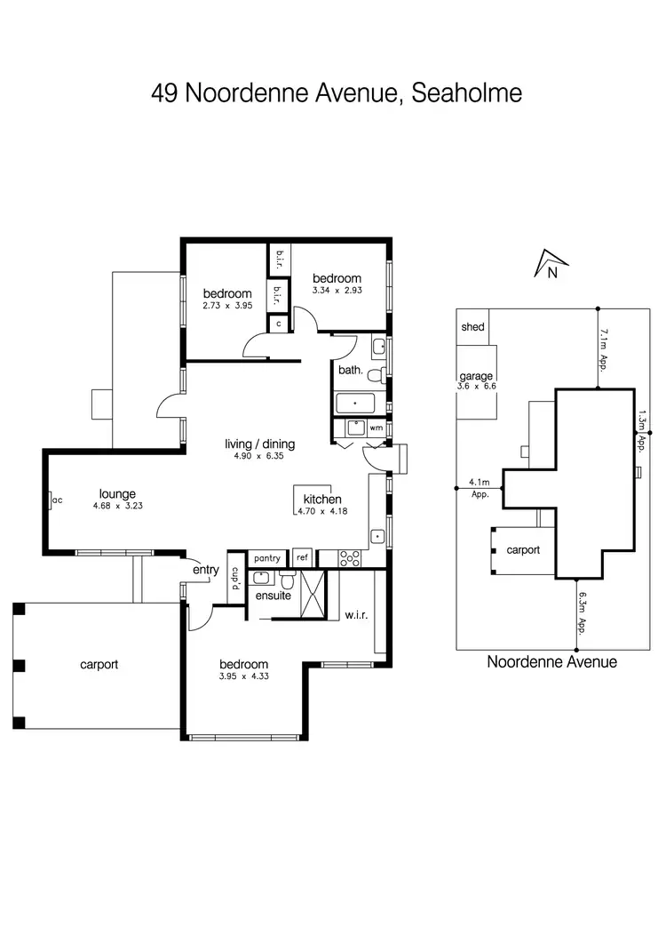Floorplan of Homely house listing, 49 Noordenne Avenue, Seaholme VIC 3018