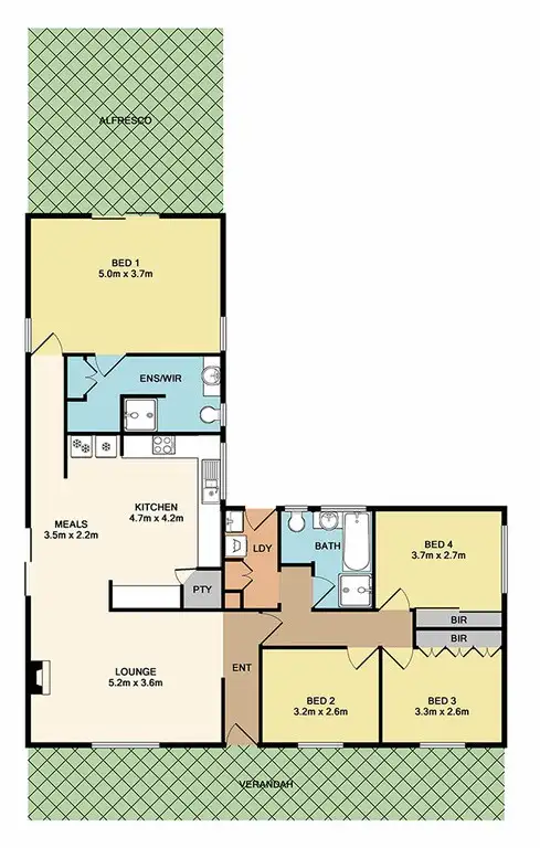 Floorplan of Homely house listing, 27 Bourke Street, Whittlesea VIC 3757