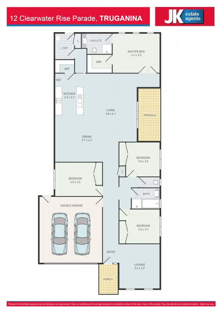 Floorplan of Homely house listing, 12 Clearwater Rise Parade, Truganina VIC 3029