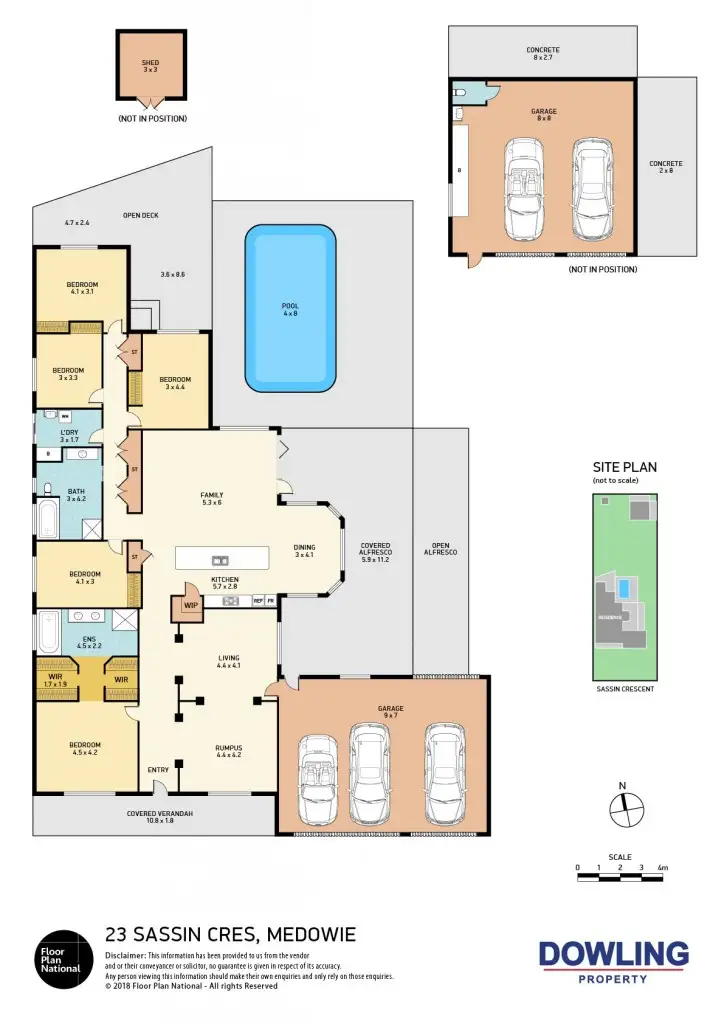 Floorplan of Homely house listing, 23 Sassin Crescent, Medowie NSW 2318