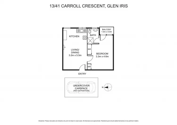Floorplan of Homely apartment listing, 13/41 Carroll Crescent, Glen Iris VIC 3146