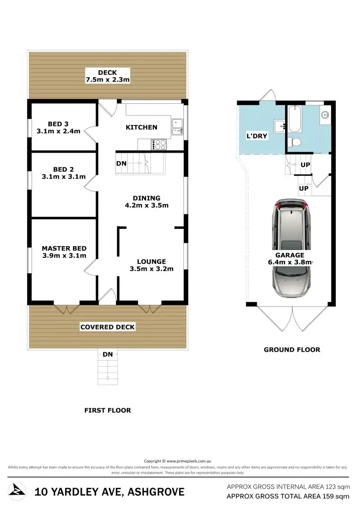Floorplan of Homely house listing, 10 Yardley Avenue, Ashgrove QLD 4060
