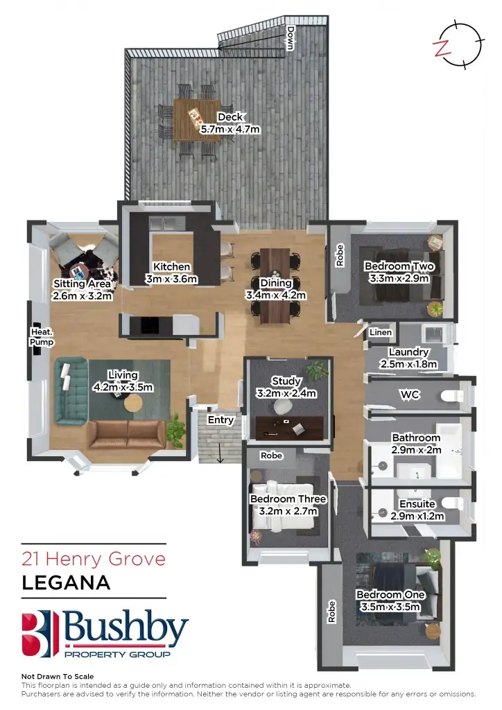 Floorplan of Homely house listing, 21 Henry Grove, Legana TAS 7277
