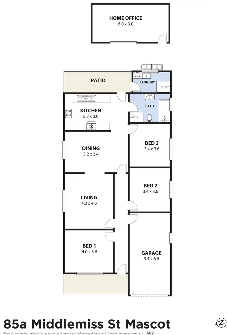 Floorplan of Homely house listing, 85A Middlemiss Street, Mascot NSW 2020
