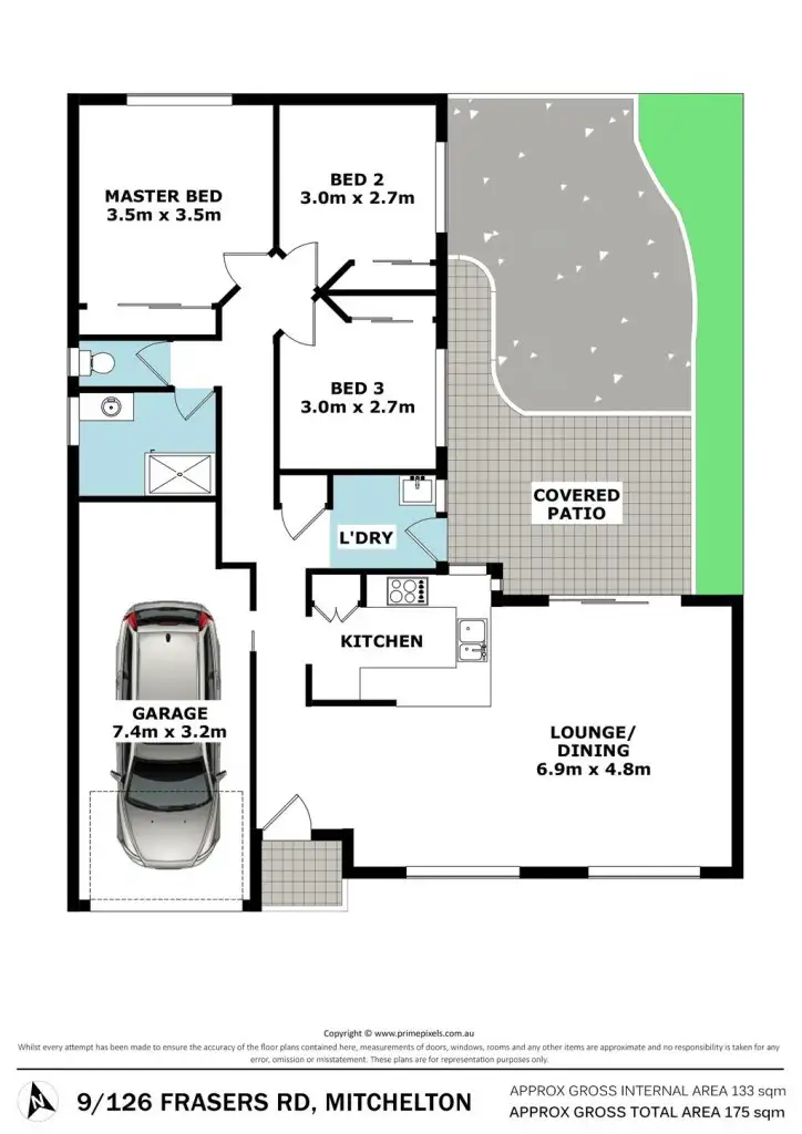 Floorplan of Homely villa listing, 9/126 Frasers Road, Mitchelton QLD 4053