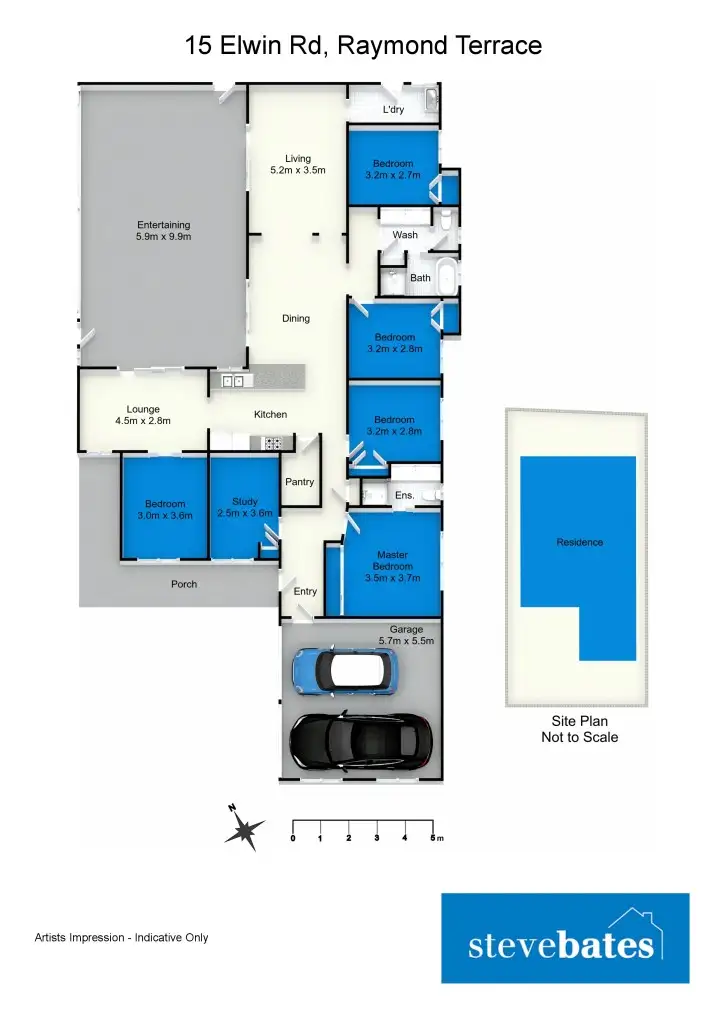Floorplan of Homely house listing, 15 Elwin Road, Raymond Terrace NSW 2324