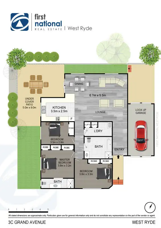 Floorplan of Homely villa listing, 3C Grand Avenue, West Ryde NSW 2114
