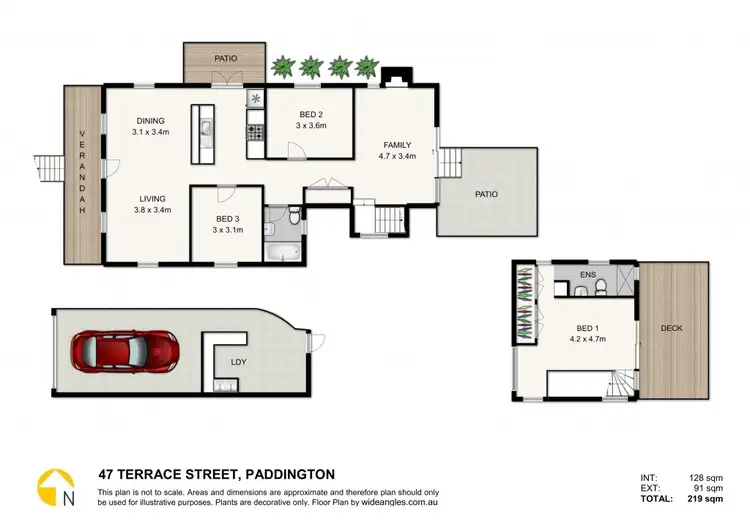 Floorplan of Homely house listing, 47 Terrace St, Paddington QLD 4064