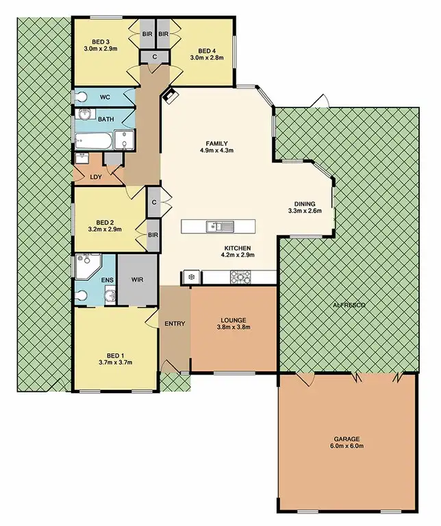 Floorplan of Homely house listing, 28 Plover Way, Whittlesea VIC 3757
