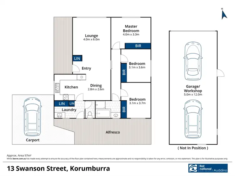 Floorplan of Homely house listing, 13 Swanson Street, Korumburra VIC 3950