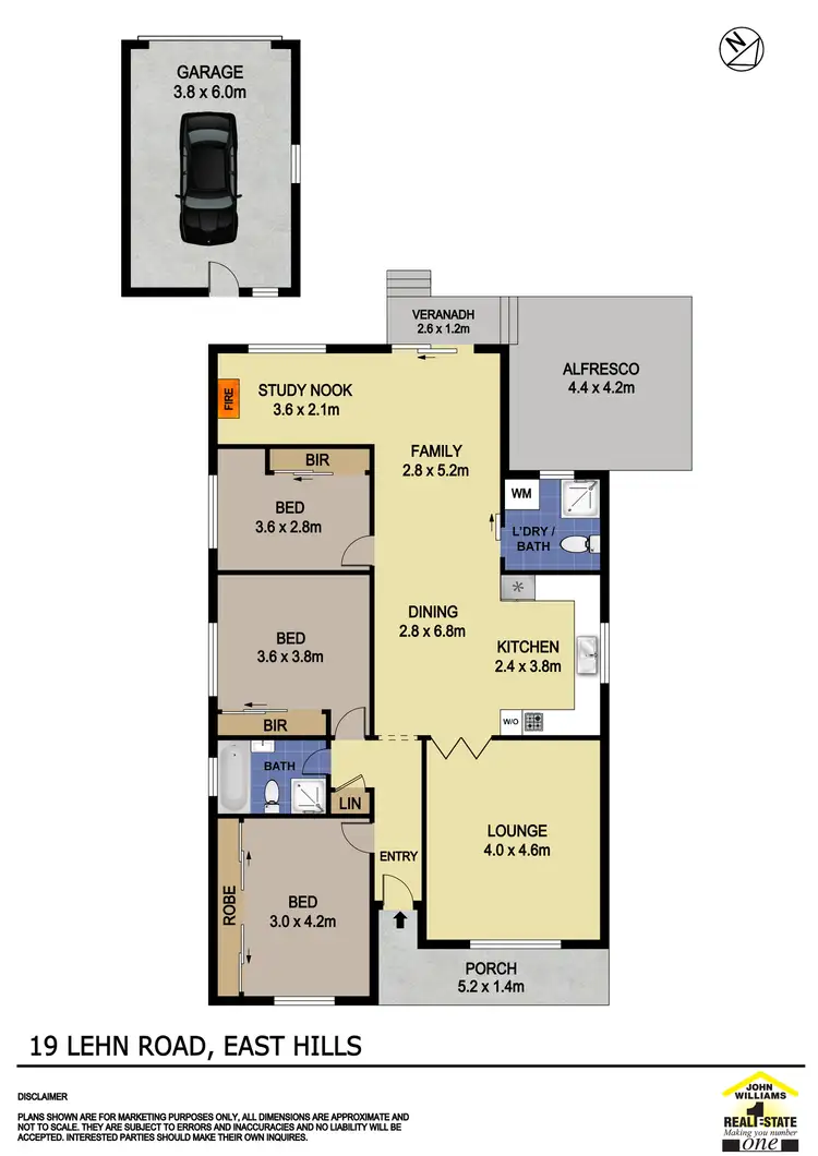 Floorplan of Homely house listing, 19 Lehn Road, East Hills NSW 2213
