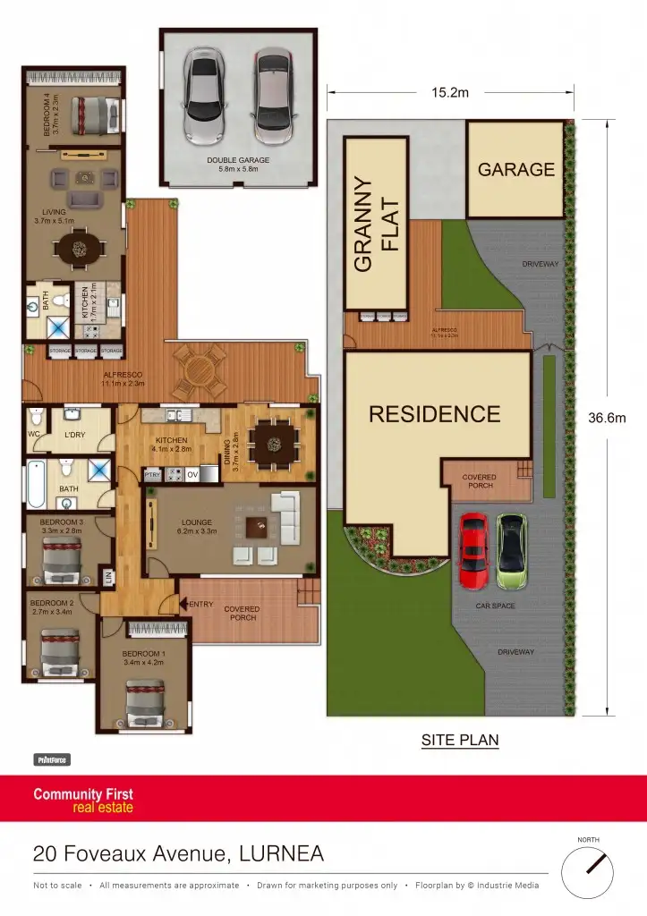 Floorplan of Homely house listing, 20 Foveaux Ave, Lurnea NSW 2170