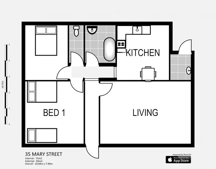 Floorplan of Homely unit listing, 35 Mary Street, West Ulverstone TAS 7315