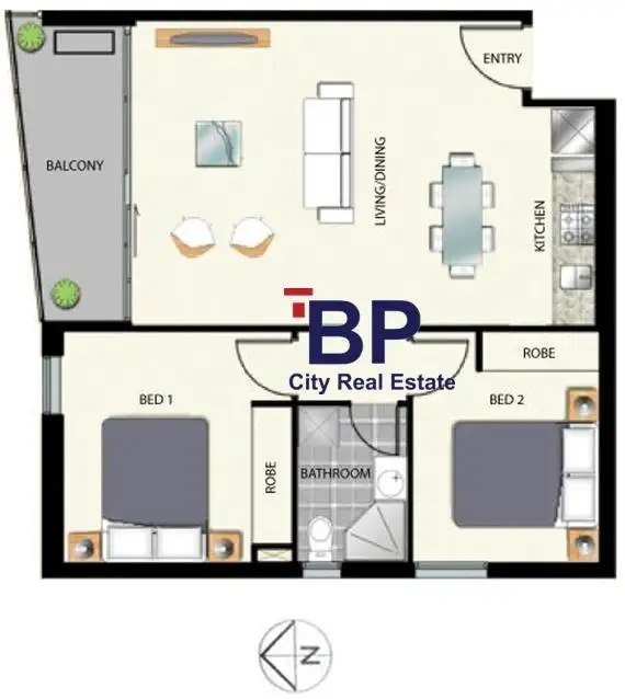 Floorplan of Homely apartment listing, 1601/380 Little Lonsdale Street, Melbourne VIC 3000