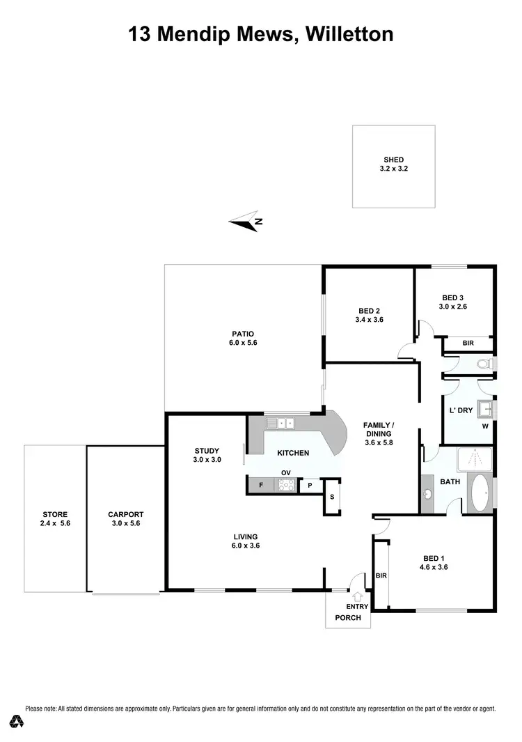Floorplan of Homely house listing, 13 Mendip Mews, Willetton WA 6155