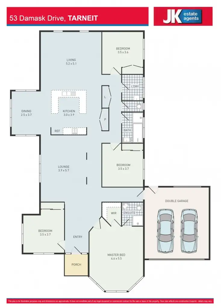 Floorplan of Homely house listing, 53 Damask Drive, Tarneit VIC 3029