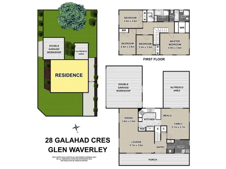 Floorplan of Homely house listing, 28 Galahad Crescent, Glen Waverley VIC 3150