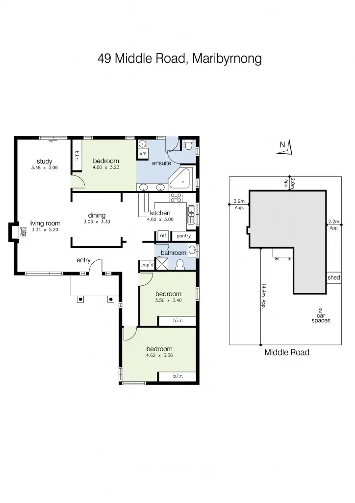 Floorplan of Homely house listing, 49 Middle Road, Maribyrnong VIC 3032