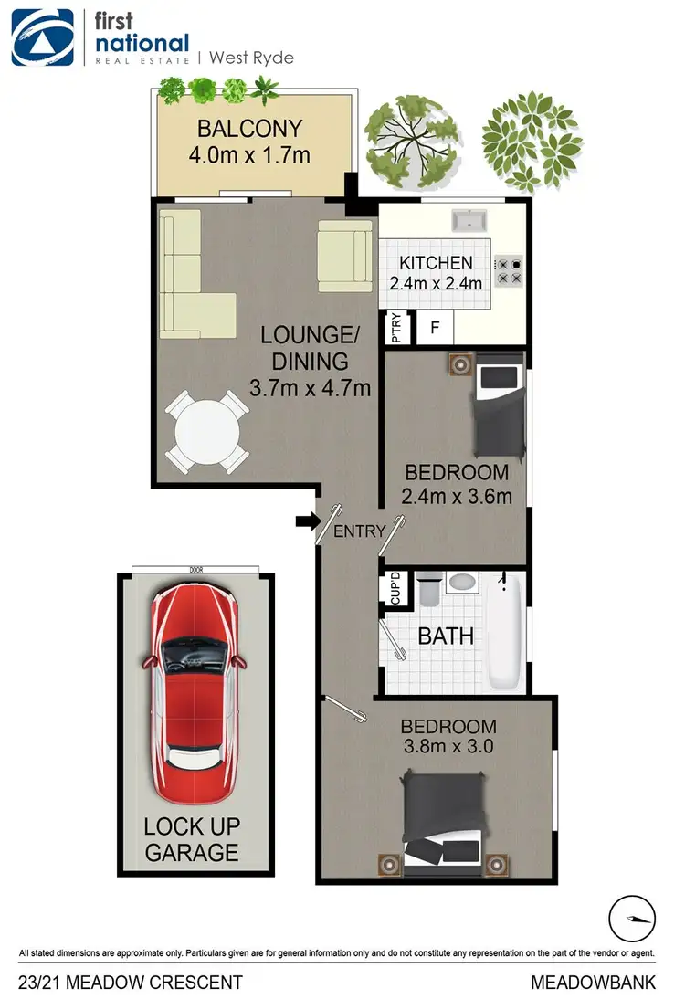 Floorplan of Homely unit listing, 23/21-27 Meadow Crescent,, Meadowbank NSW 2114
