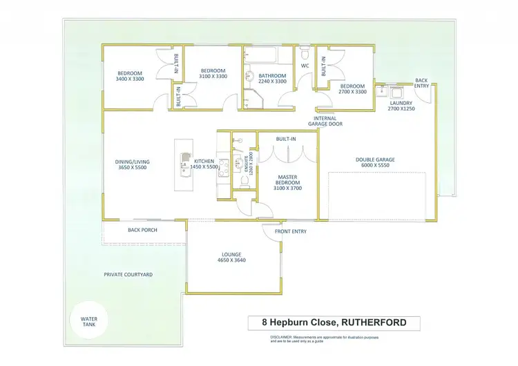 Floorplan of Homely house listing, 8 Hepburn Close, Rutherford NSW 2320