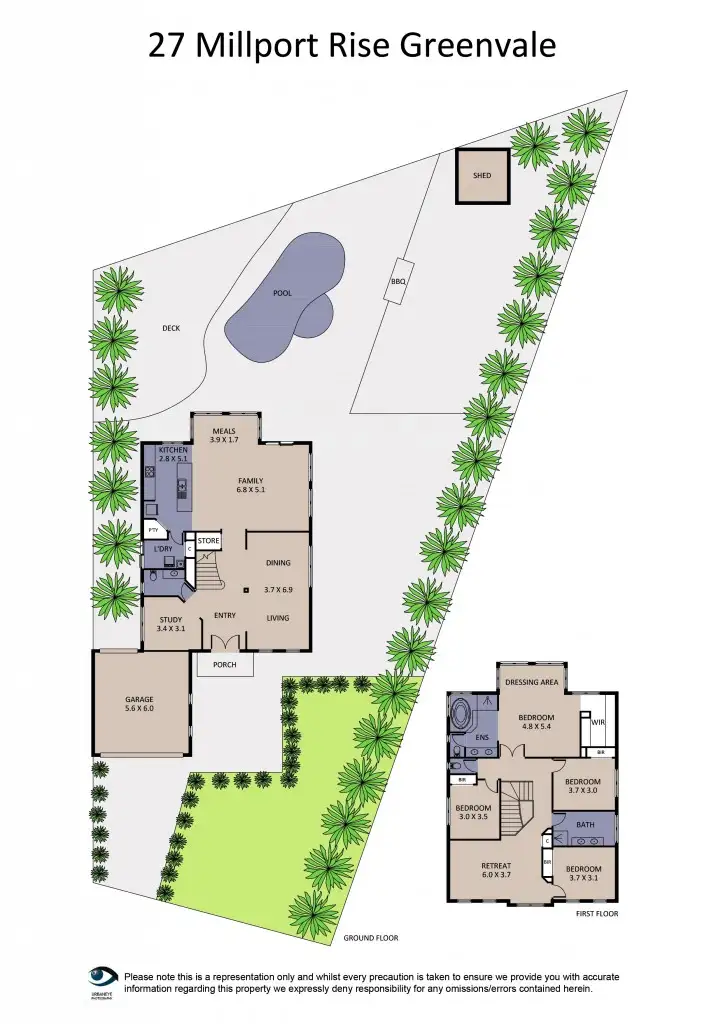 Floorplan of Homely house listing, 27 Millport Rise, Greenvale VIC 3059