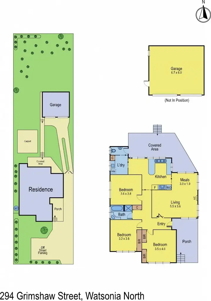 Floorplan of Homely house listing, 294 Grimshaw Street, Watsonia North VIC 3087