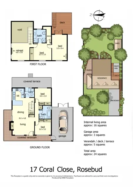Floorplan of Homely house listing, 17 Coral Close, Rosebud VIC 3939