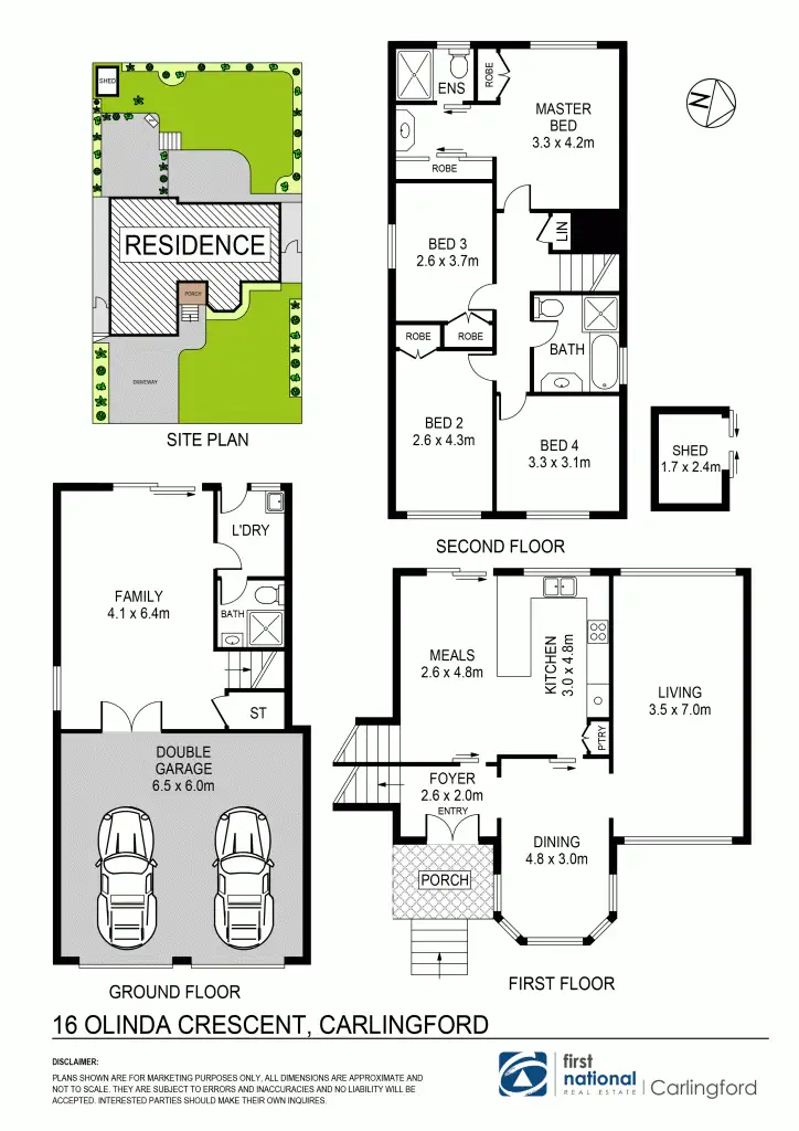 Floorplan of Homely house listing, 16 Olinda Crescent, Carlingford NSW 2118