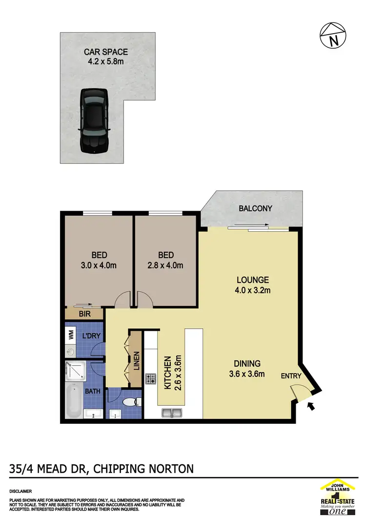 Floorplan of Homely unit listing, 35/4 Mead Drive, Chipping Norton NSW 2170