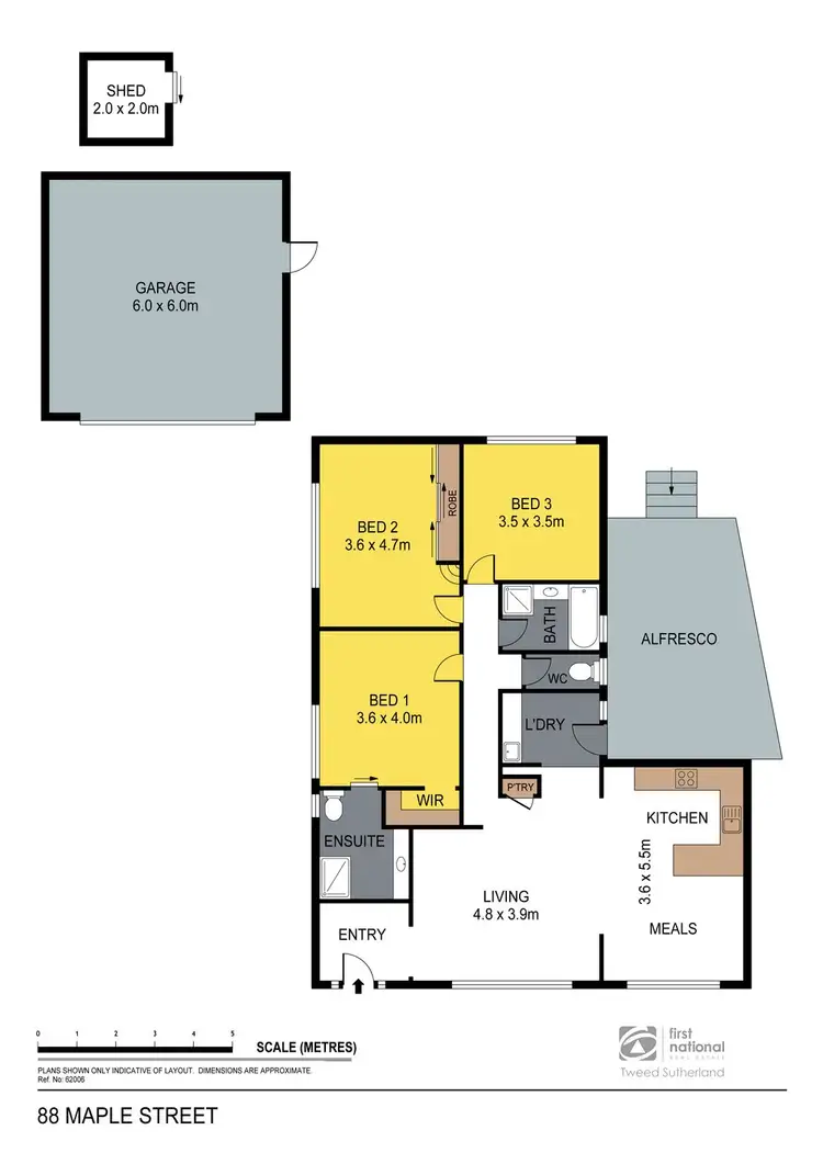 Floorplan of Homely house listing, 88 Maple Street, Golden Square VIC 3555