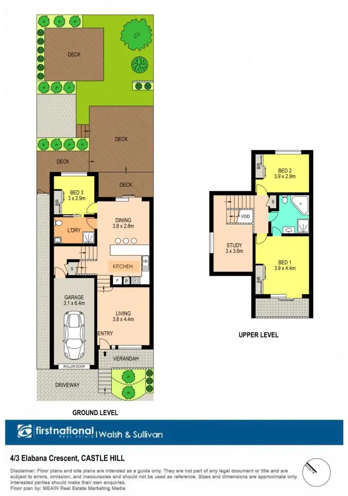 Floorplan of Homely townhouse listing, 4/3 Elabana Crescent, Castle Hill NSW 2154