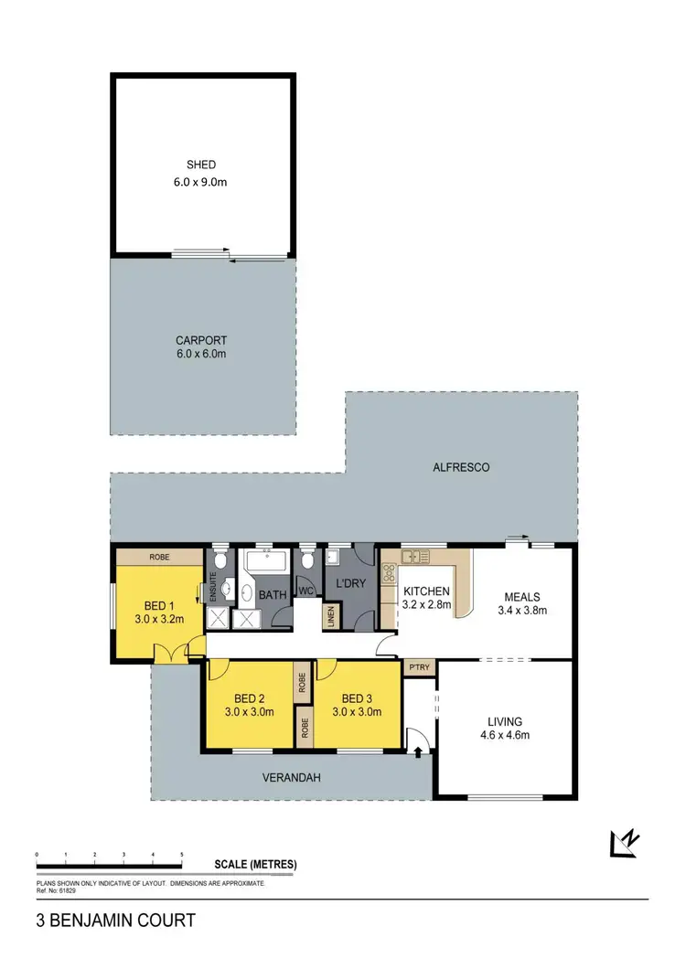 Floorplan of Homely house listing, 3 Benjamin Court, Spring Gully VIC 3550