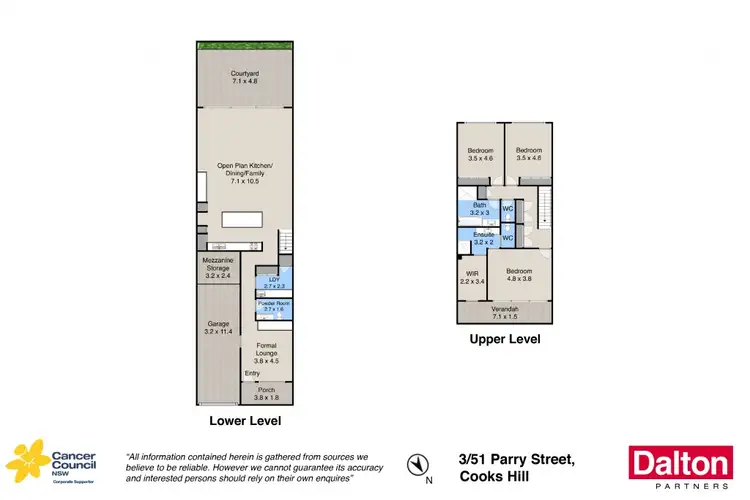 Floorplan of Homely house listing, 3/51 Parry Street, Cooks Hill NSW 2300