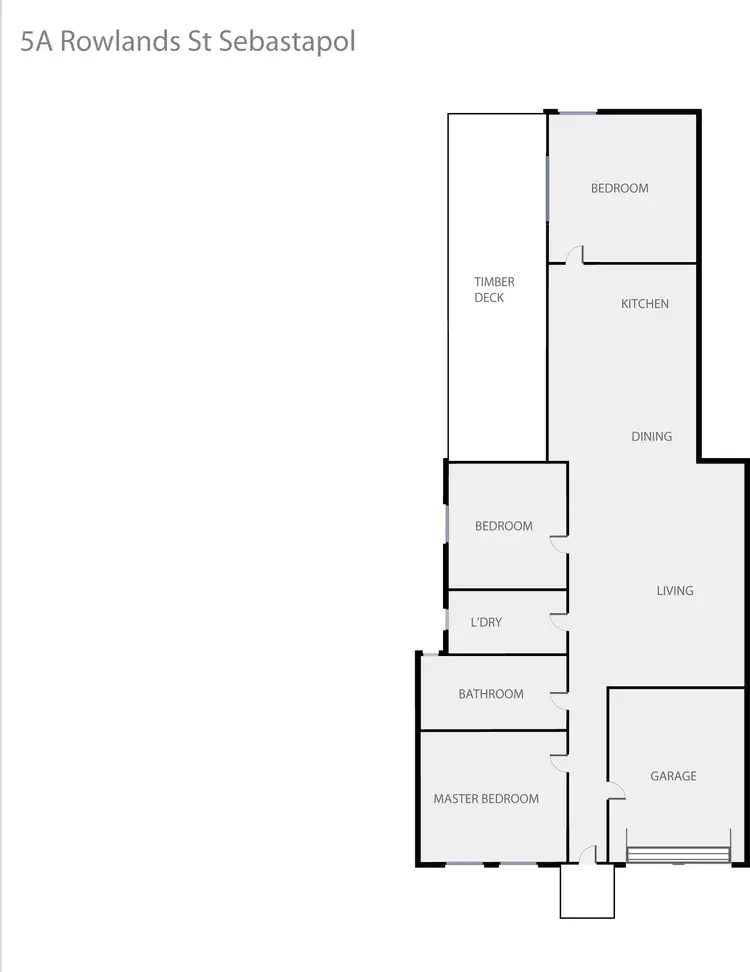 Floorplan of Homely house listing, 5a Rowlands Street, Sebastopol VIC 3356