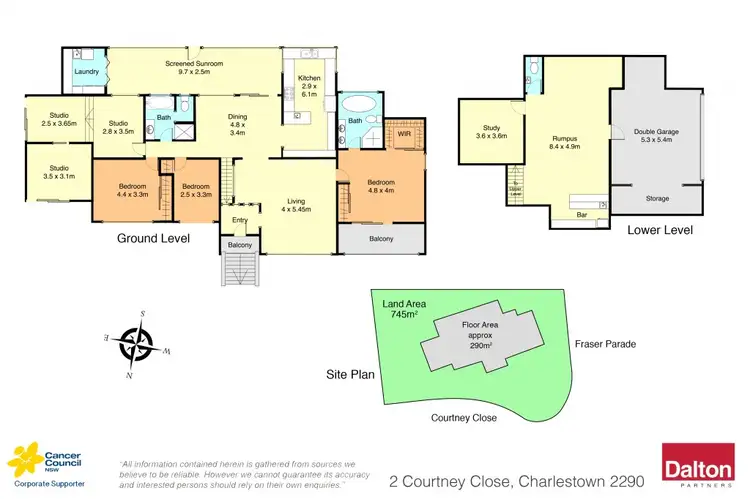 Floorplan of Homely house listing, 2 Courtney Close, Charlestown NSW 2290