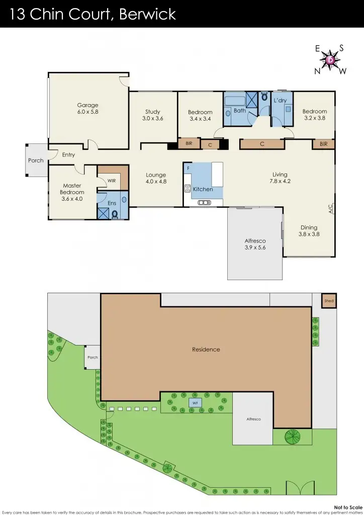 Floorplan of Homely house listing, 13 Chin Court, Berwick VIC 3806